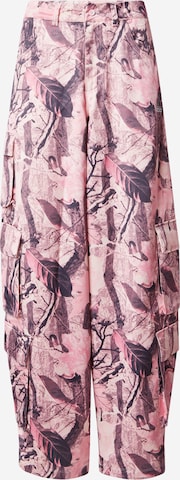 rožinė ADIDAS ORIGINALS Laisvas Laisvo stiliaus kelnės 'SAT': priekis