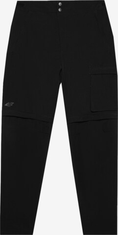 Regular Pantalon outdoor 4F en noir : devant