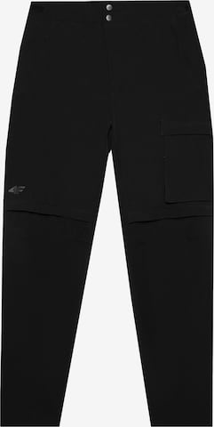 Regular Pantaloni outdoor de la 4F pe negru: față