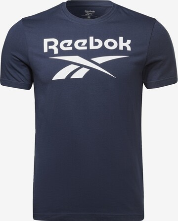 T-Shirt fonctionnel 'Identity' Reebok en bleu : devant