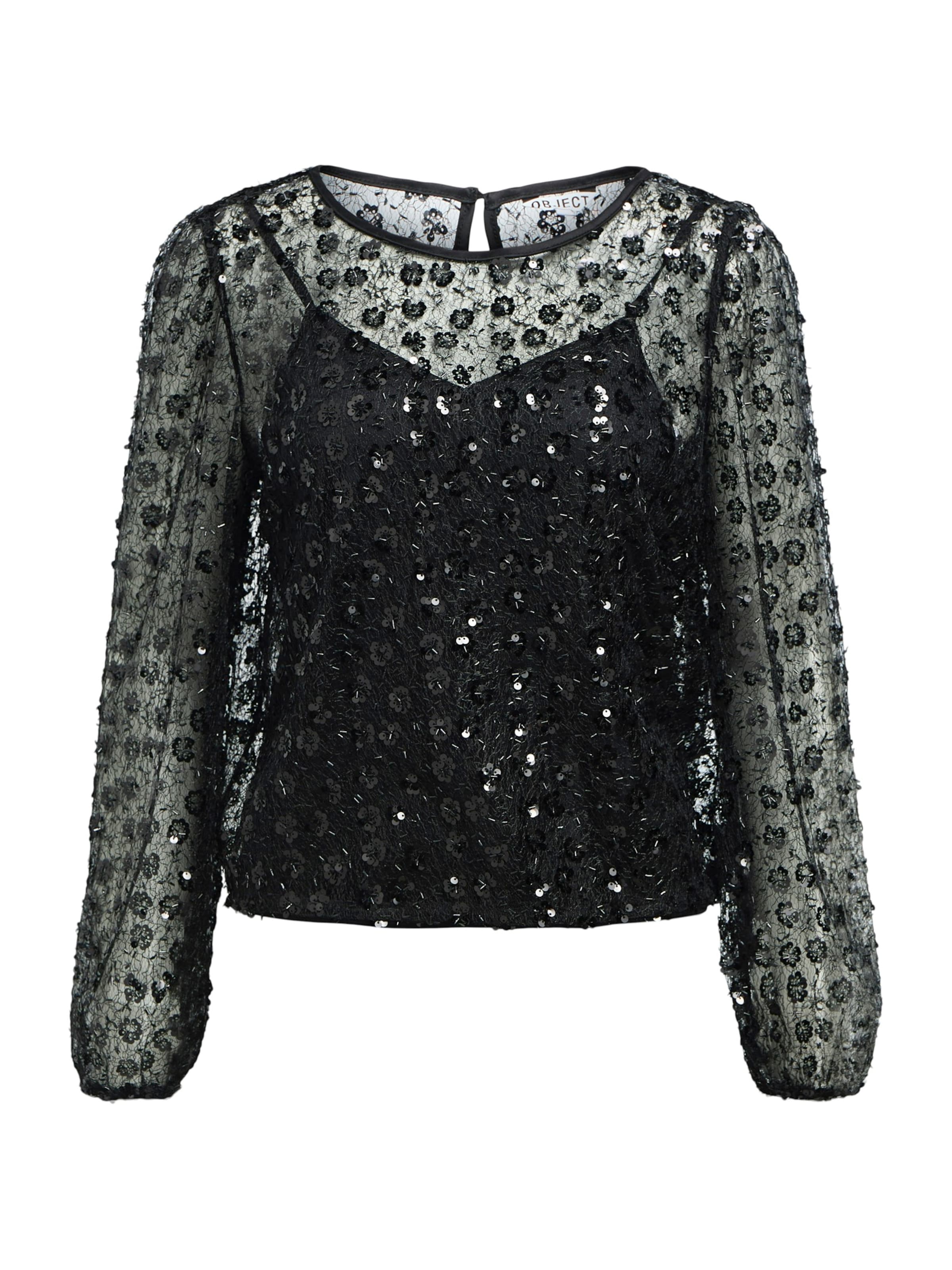 OBJECT Μπλούζα 'Maisy' σε μαύρο: μπροστά
