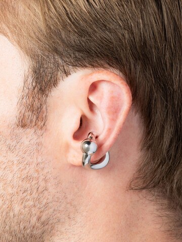 YParis - Pendientes 'Ear cuff Curl S' en plata