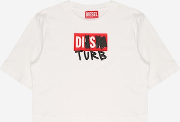 DIESEL Shirt 'TRECROWDIST' in White: front