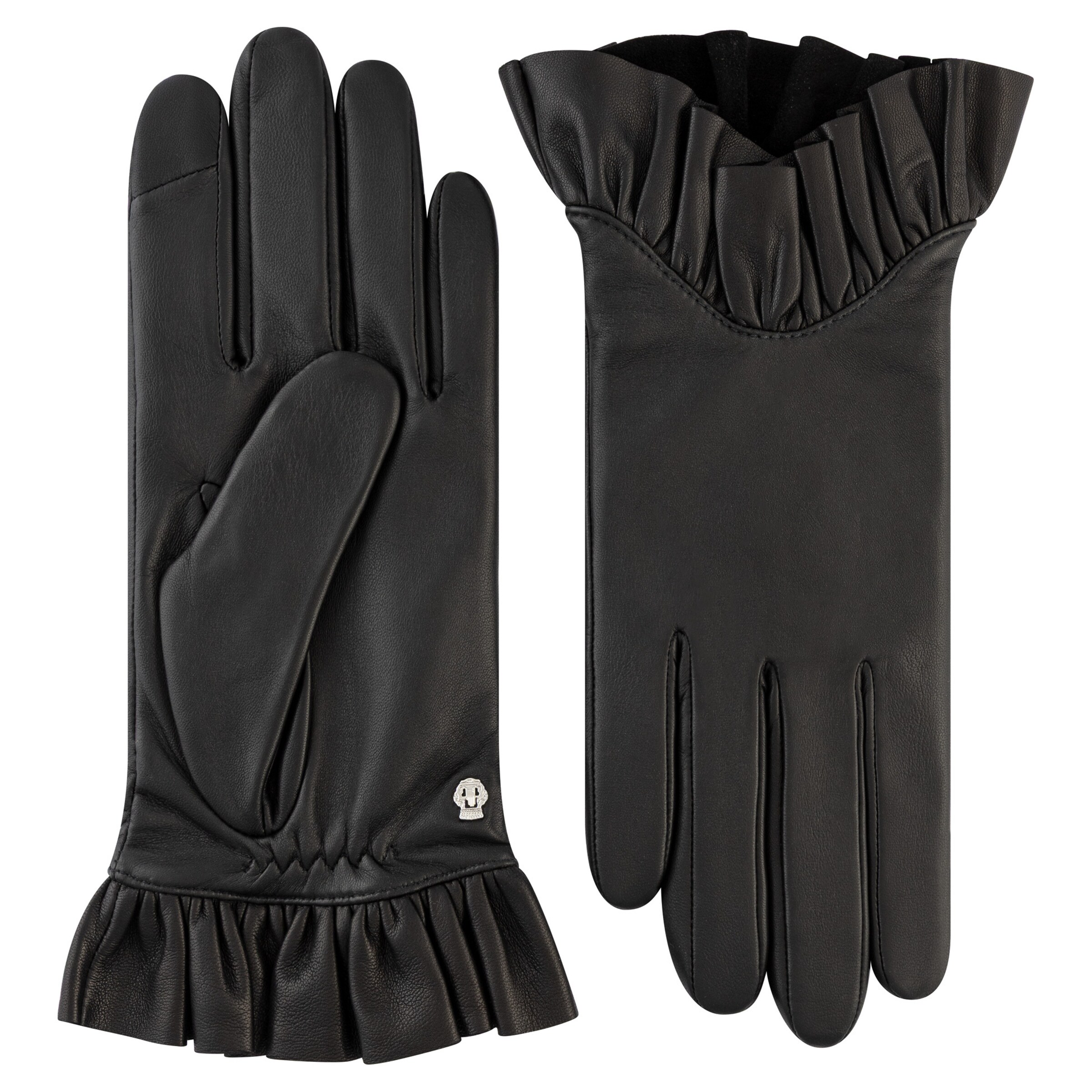 Roeckl Fingerhandschuhe 'Vichy' in Schwarz: Vorderseite