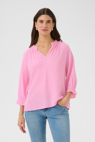 Cream Bluse 'Venta' i pink: forside