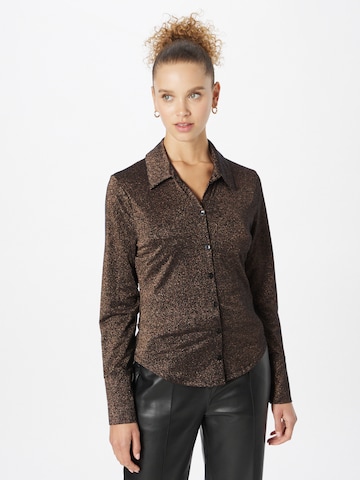 Abercrombie & Fitch Blouse in Zwart: voorkant