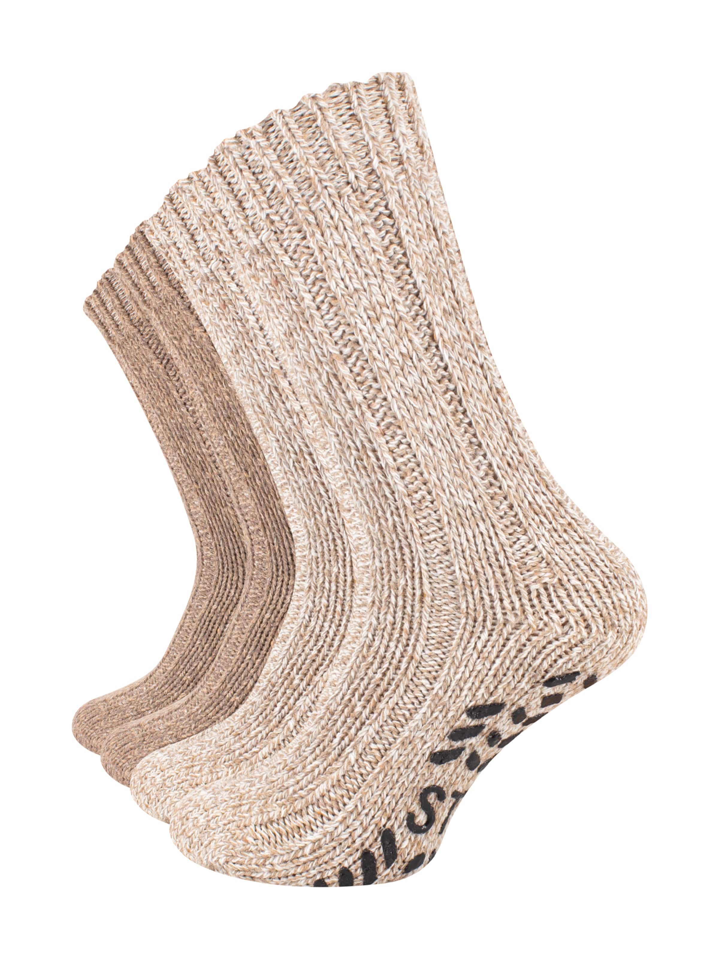 Cotton Prime - Meias em castanho: frente