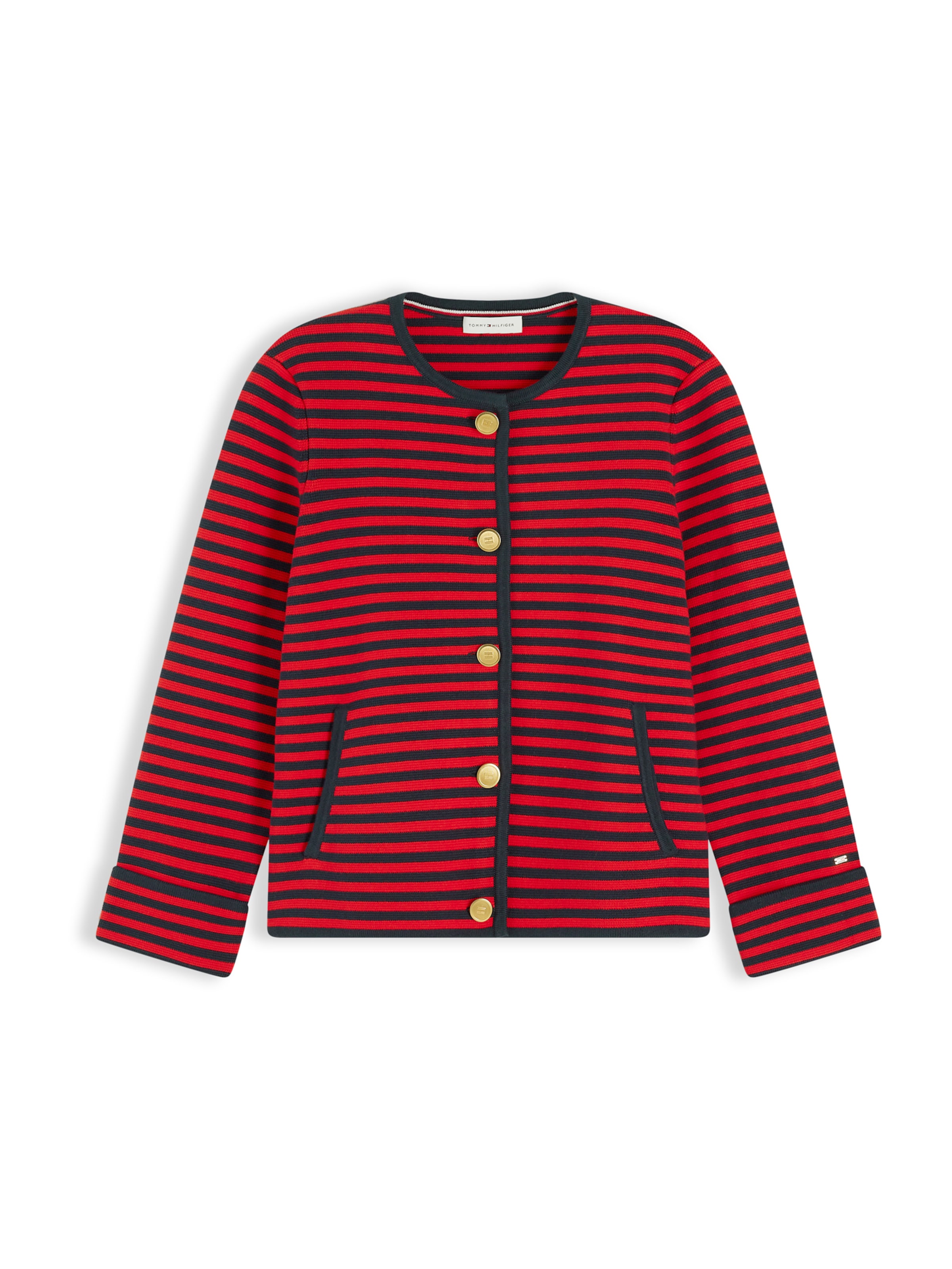 TOMMY HILFIGER Knit Cardigan in Night blue / Red, Item view