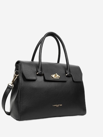 LANCASTER Paris Handtas 'Lancaster Sac à Rabat Foulonné Milano L Noir' in Zwart