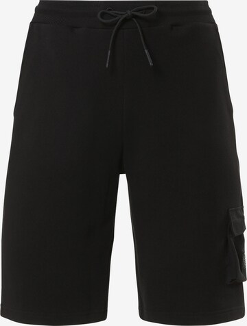 North Sails Regular Sweatshorts mit Seitentasche in Schwarz: predná strana