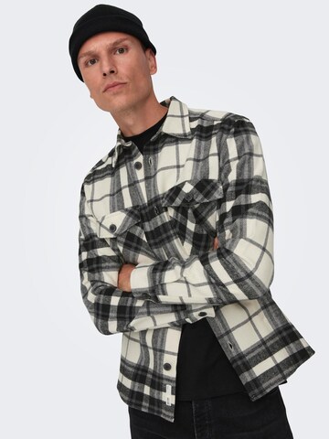 Only & Sons Comfort Fit Πουκάμισο 'Milo' σε λευκό
