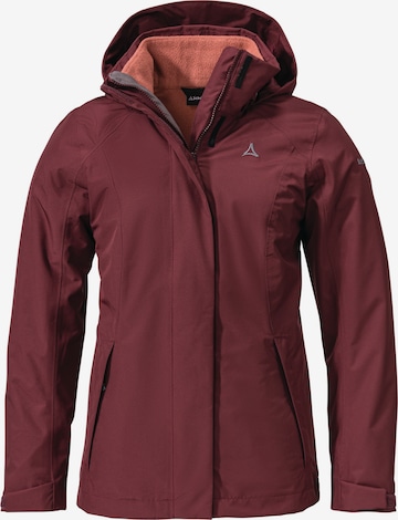 Schöffel Outdoor Jacket in Red: front