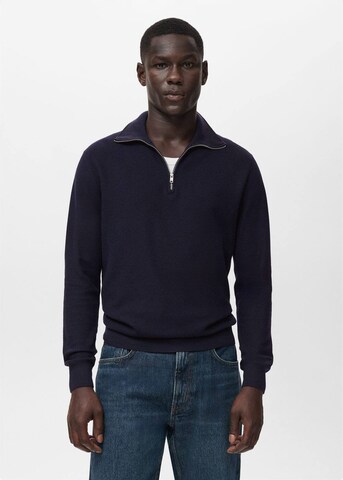 MANGO MAN Pullover 'Tenp' in Blau: Vorderseite