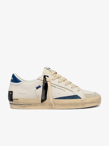 Sneaker bassa di Crime London in beige: frontale