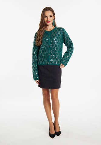 faina Knit cardigan in Green