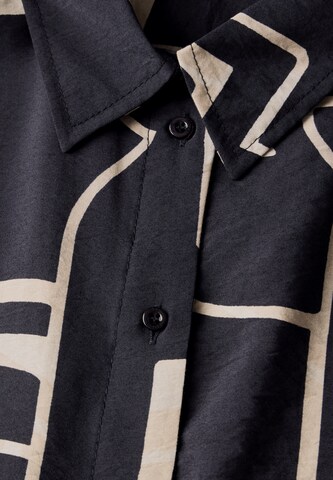 STREET ONE Lange Bluse mit Turn-Up in Blau