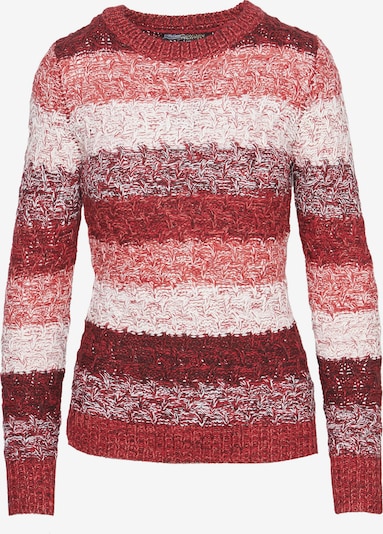 KOROSHI Pullover in bronze / rot / weiß, Produktansicht