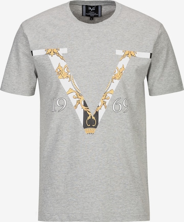 19V69 ITALIA T-Shirt 'Kiano' in Grau: Vorderseite