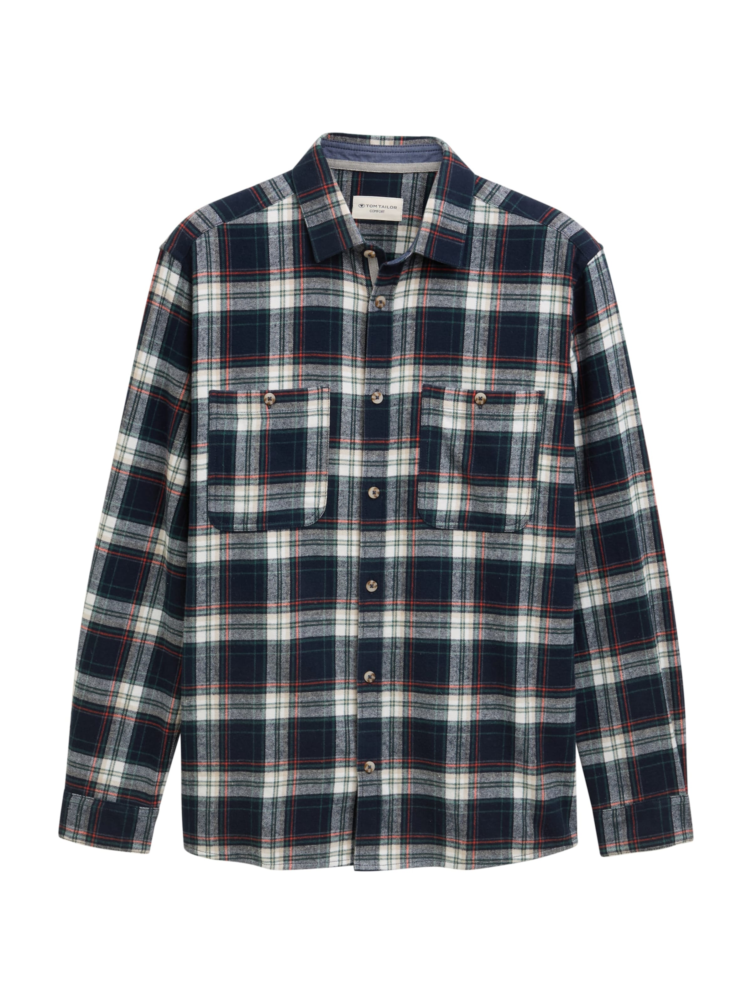 Comfort fit Camicia di TOM TAILOR in blu: frontale