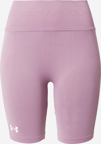 Pantalon de sport UNDER ARMOUR en violet : devant