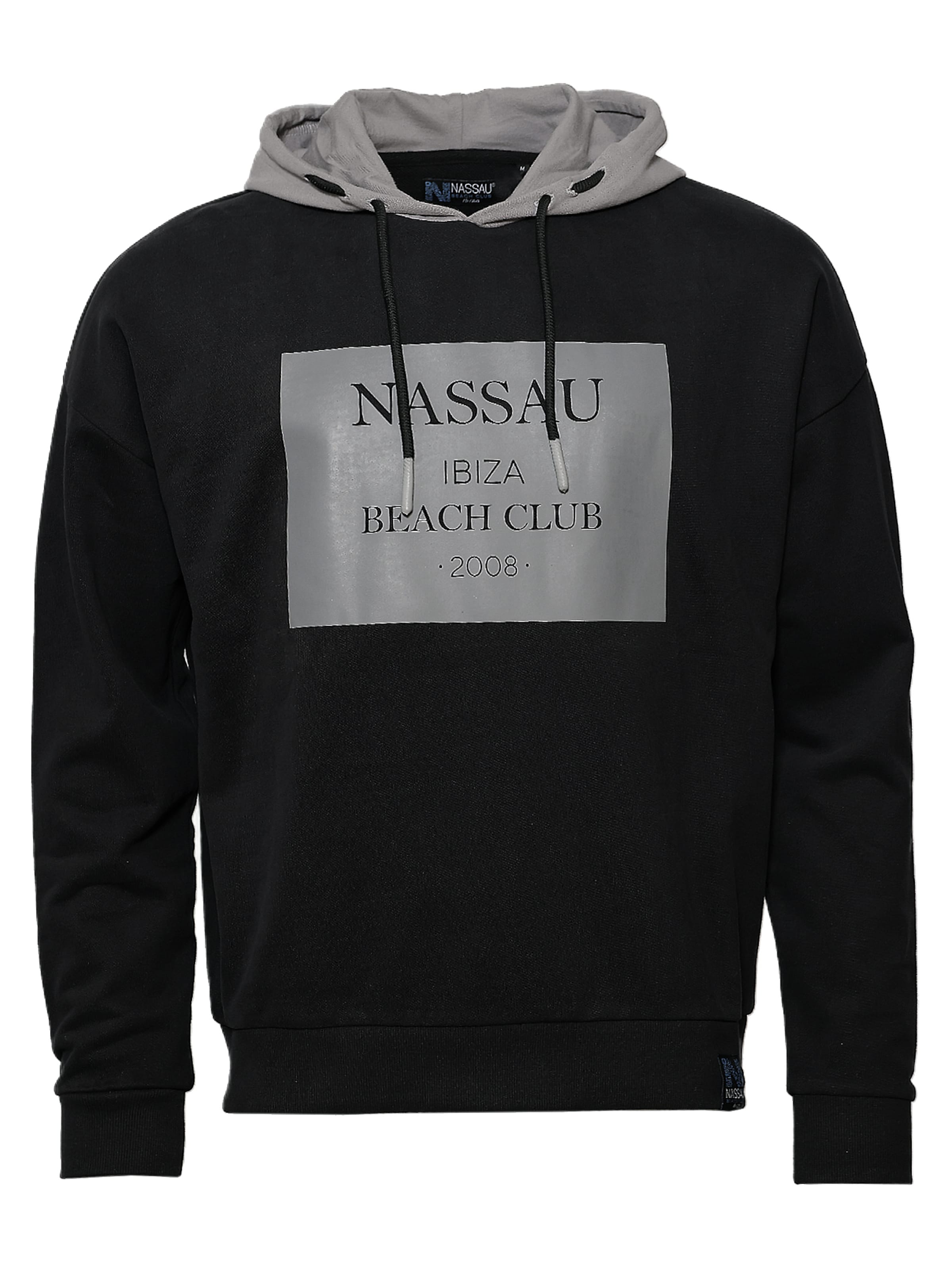 NASSAU Beach Club Sweatshirt ' NB231051 ' in Zwart: voorkant