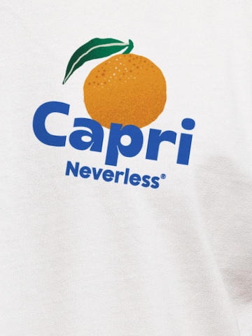 Neverless Shirt 'Capri Orange' in Weiß