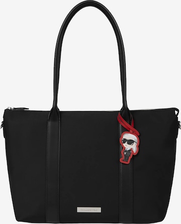 Karl Lagerfeld Ostoskassi 'IKON' värissä musta: etupuoli
