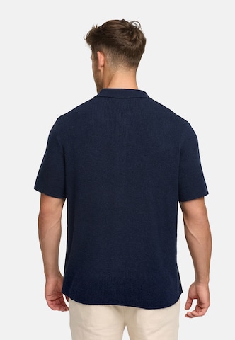 INDICODE JEANS Gebreid vest 'Daxmark' in Blauw