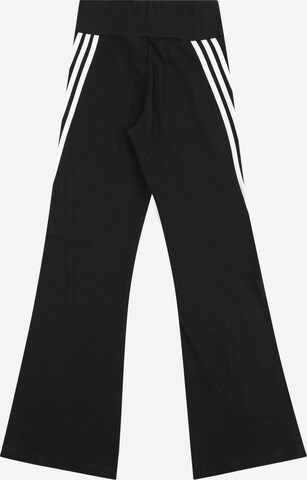 ADIDAS SPORTSWEAR Flared Workout Pants 'Future Icons 3-Stripes  ' in Black