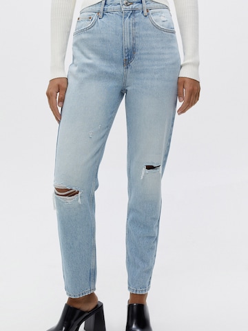 Pull&Bear Slimfit Jeans i blå