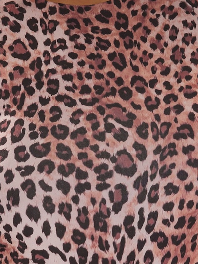 Trendyol Curve Camisa body em bege claro / castanho / castanho claro / preto, Vista do artigo