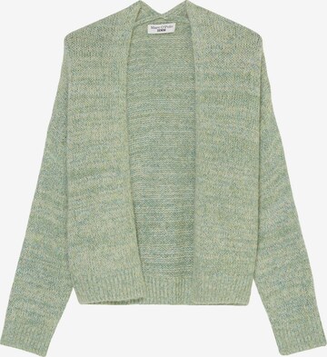 Marc O'Polo DENIM Gebreid vest in Groen: voorkant