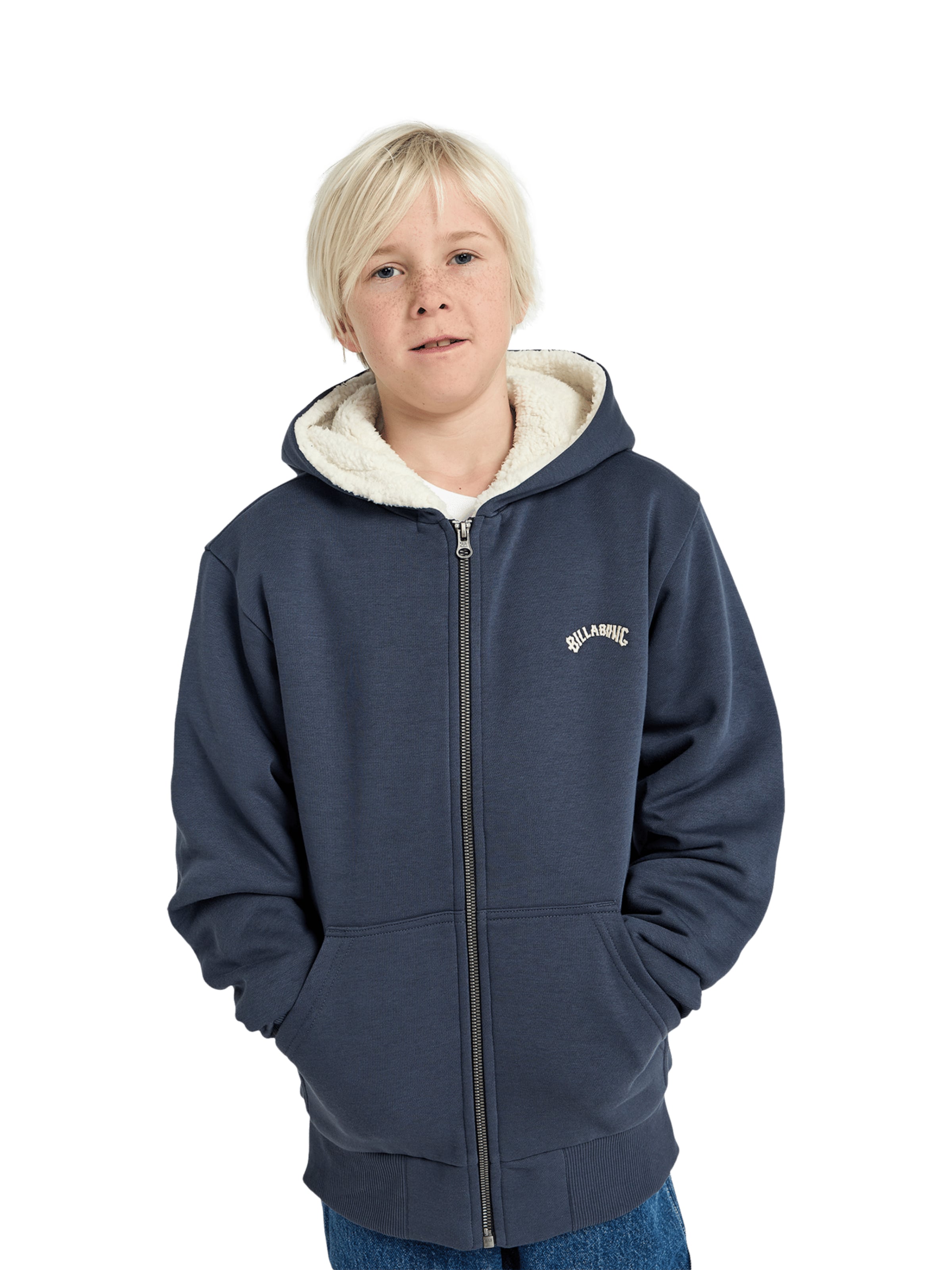 BILLABONG Zip-Up Hoodie 'Arch' in Blue: front