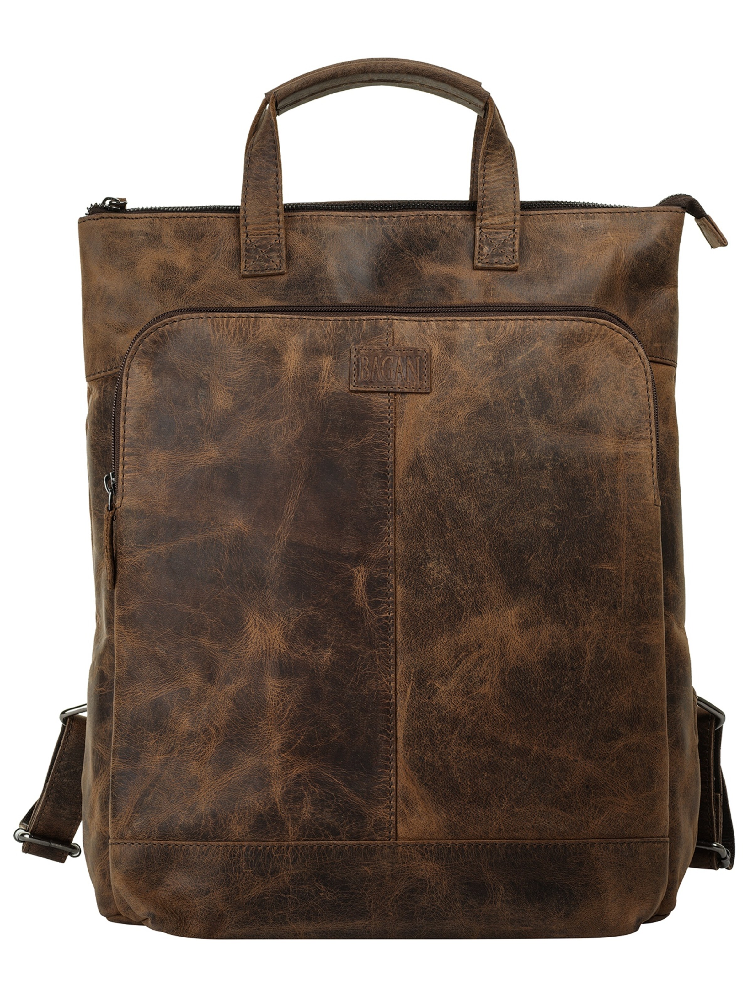 Bagan Backpack in Brown: front