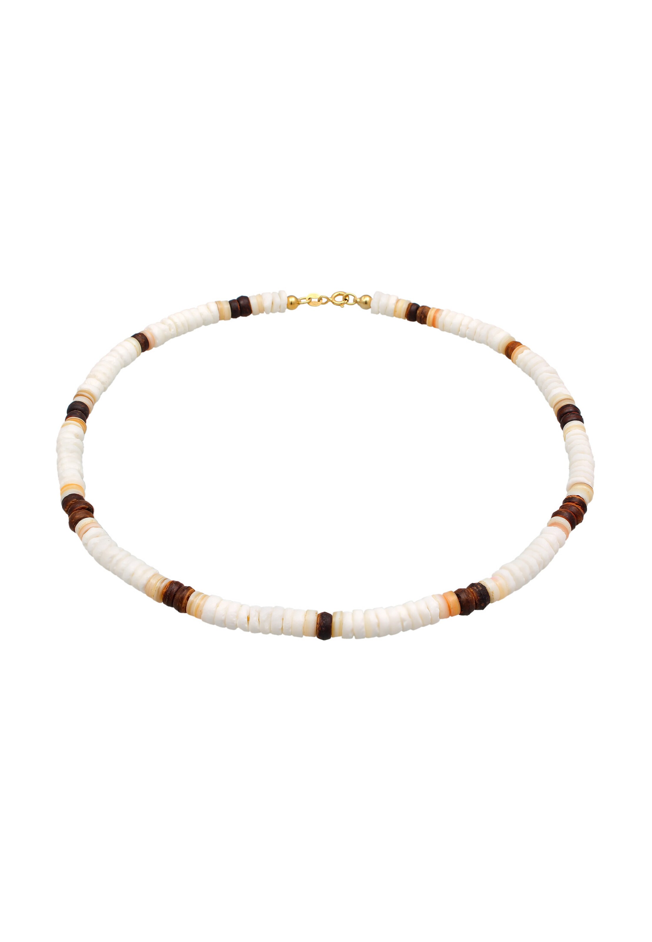 ELLI Kette in braun / weiß, Produktansicht