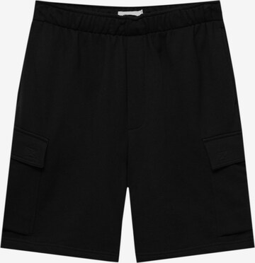 Pull&Bear Regular Shorts in Schwarz: predná strana