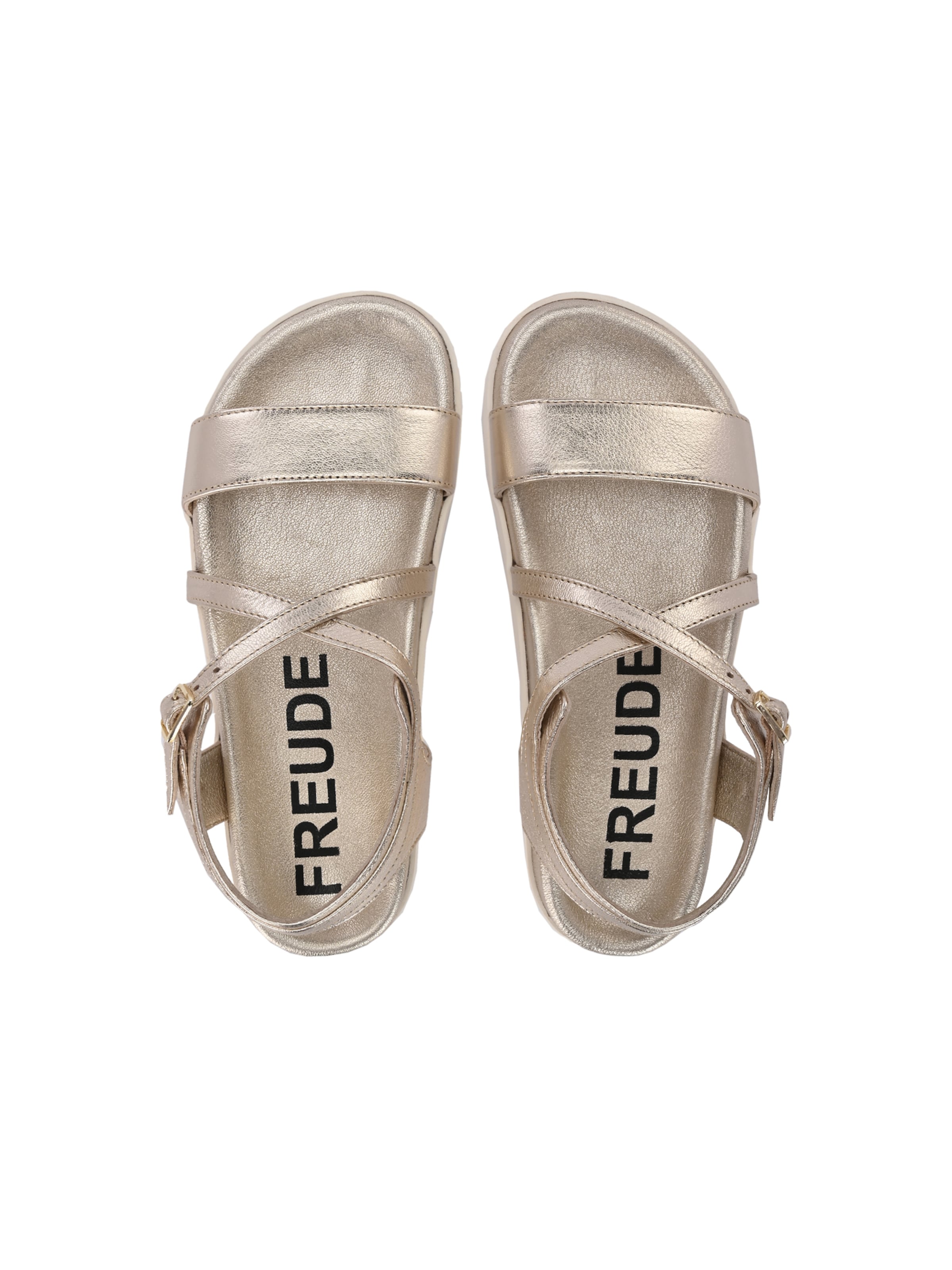 FREUDE Sandalen met riem 'AMELINE' in Goud