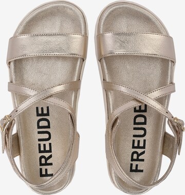 FREUDE Strap Sandals 'AMELINE' in Gold