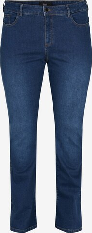 Zizzi Bootcut Jeans 'Ellen' in Blau: predná strana