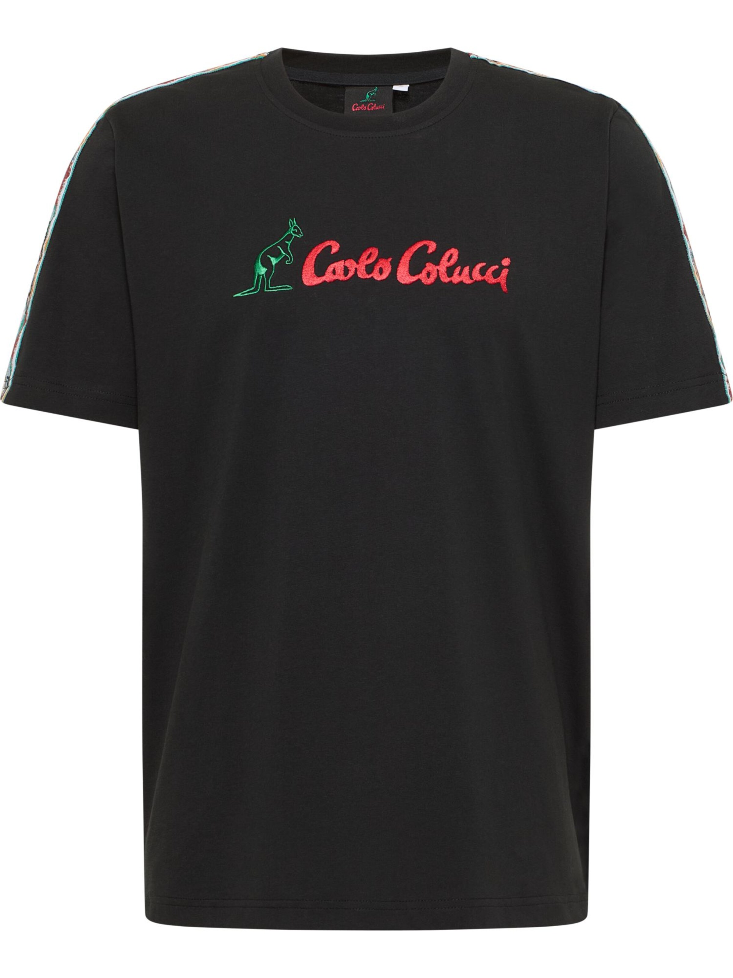Carlo Colucci Shirt 'Erb' in Green / Red / Black, Item view