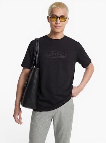 JACK & JONES Majica 'JORCATSKILLS' | črna barva: sprednja stran