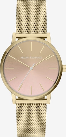 ARMANI EXCHANGE Analoguhr in Gold: Vorderseite