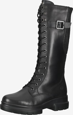 REMONTE Lace-Up Boots in Black: front