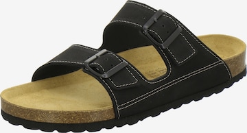 Sandales 'Sandalen Herren schwarz Nubukleder' AFS-Schuhe en noir : devant