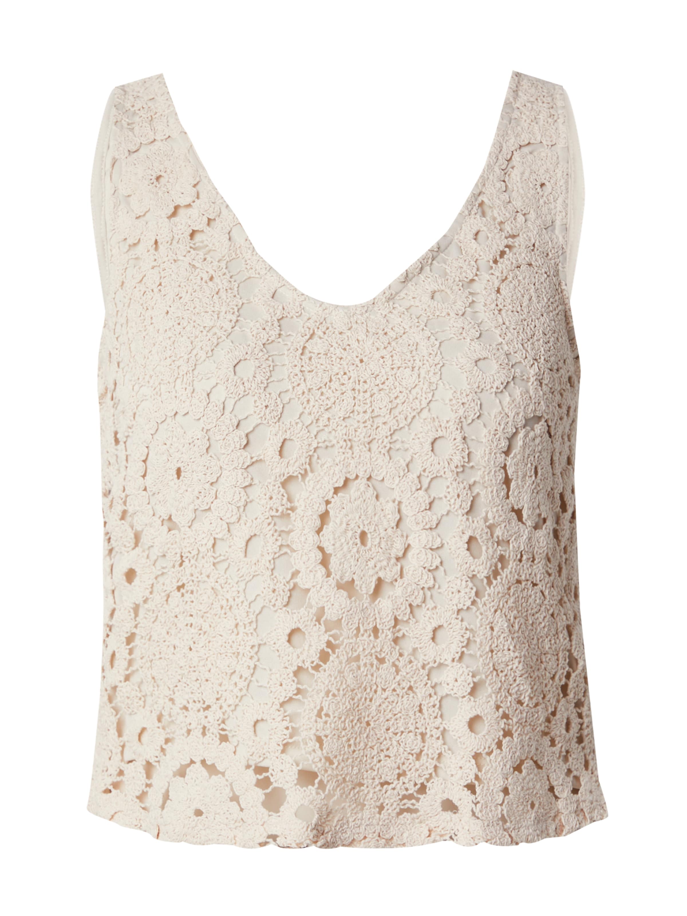 ABOUT YOU Πλεκτό τοπ 'Lissi' σε μπεζ: μπροστά