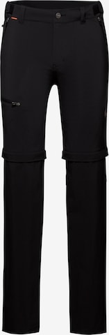 Regular Pantalon de sport 'Runbold' MAMMUT en noir : devant