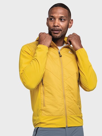 Veste outdoor ' Hiking Hybrid Jk Style Blaueis MNS ' Schöffel en jaune : devant
