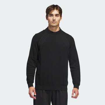 ADIDAS PERFORMANCE Mikina 'ULTIMATE365 TOUR KNIT CREWNECK' – černá: přední strana