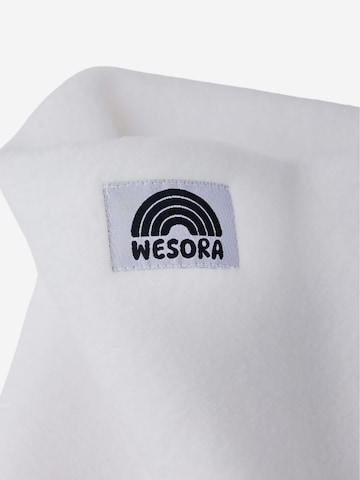 WESORA GmbH Schlauchschal 'Fleece Neckwarmer - All Black' in Weiß