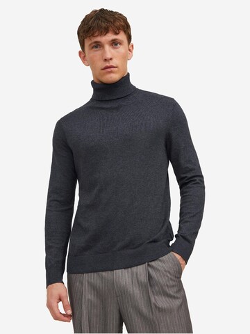 JACK & JONES Sweater 'Emil Knit' in Grey: front